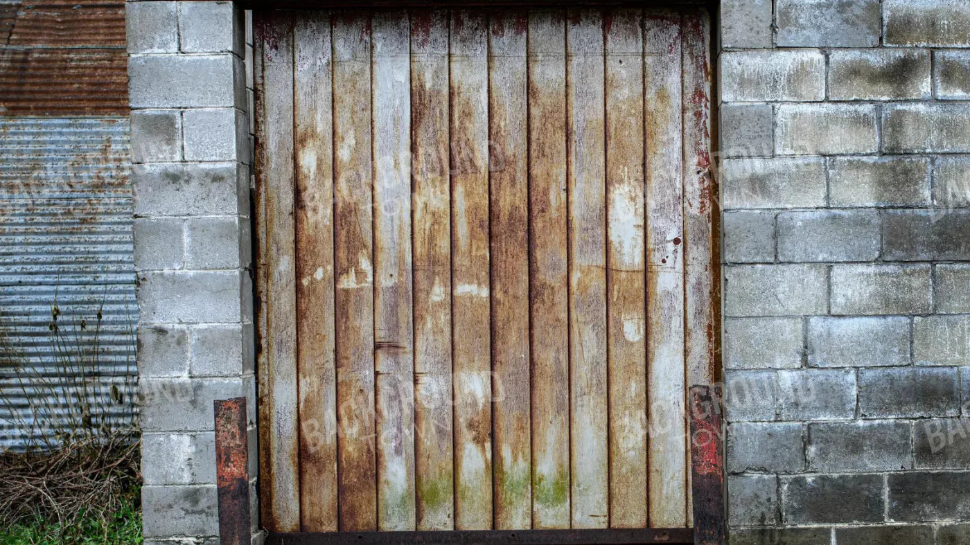Factory Door 14X8 Ultracloth ( 168 X 96 Inch ) Backdrop