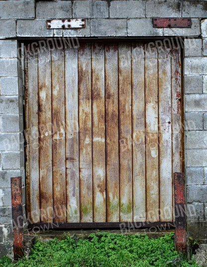 Factory Door 6X8 Fleece ( 72 X 96 Inch ) Backdrop