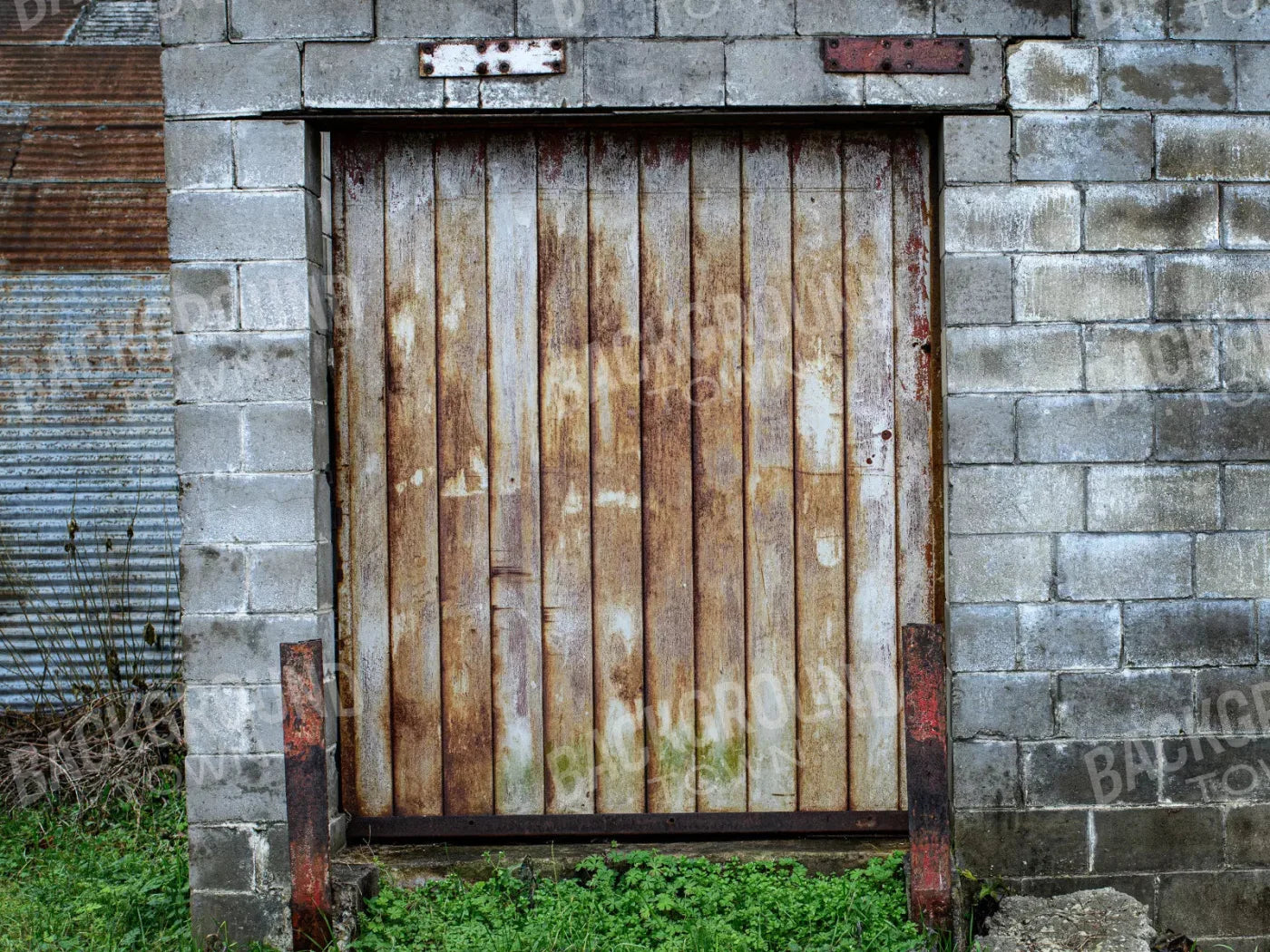 Factory Door 7X5 Ultracloth ( 84 X 60 Inch ) Backdrop