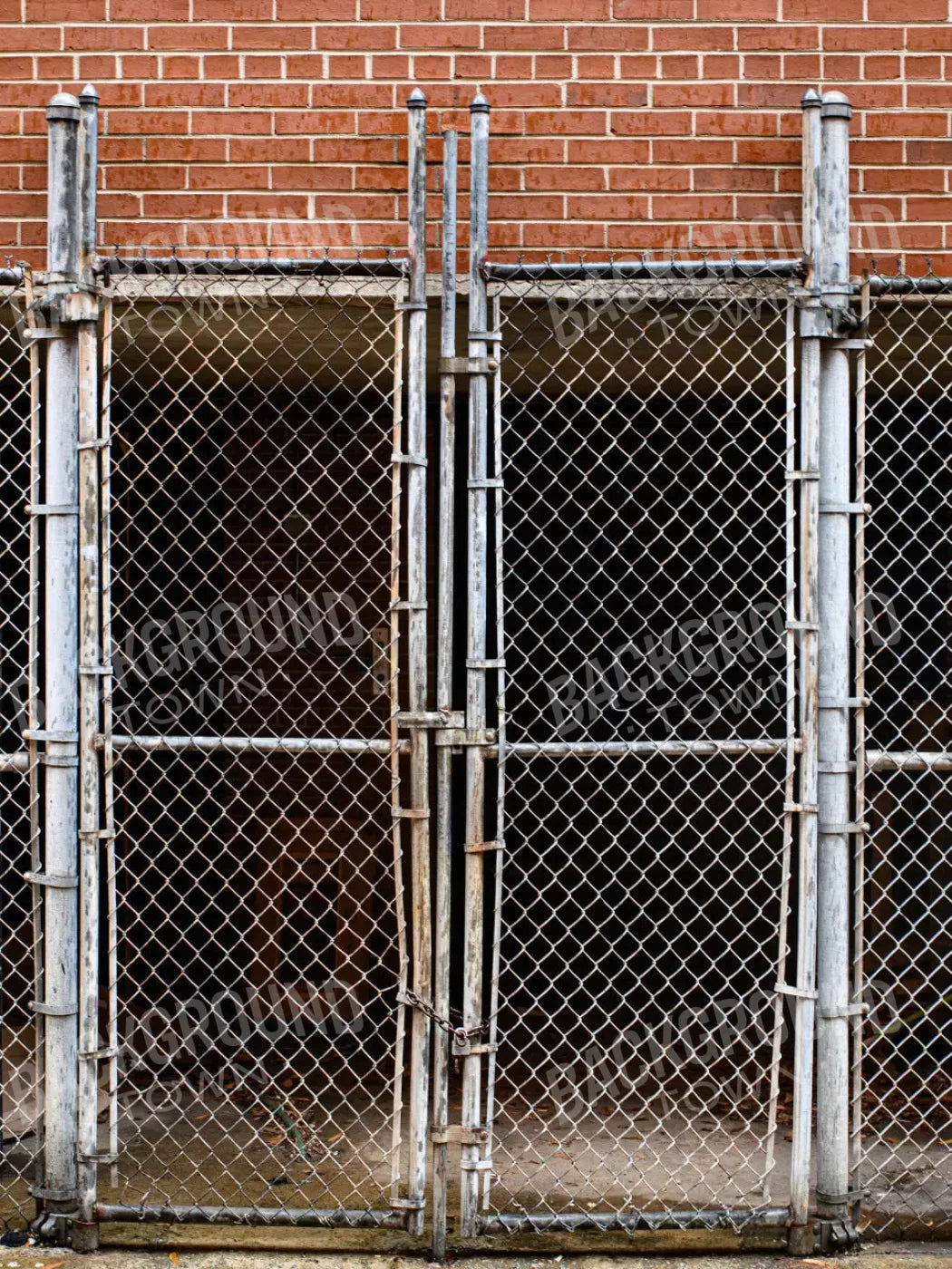 Factory Gates 8X10 Fleece ( 96 X 120 Inch ) Backdrop