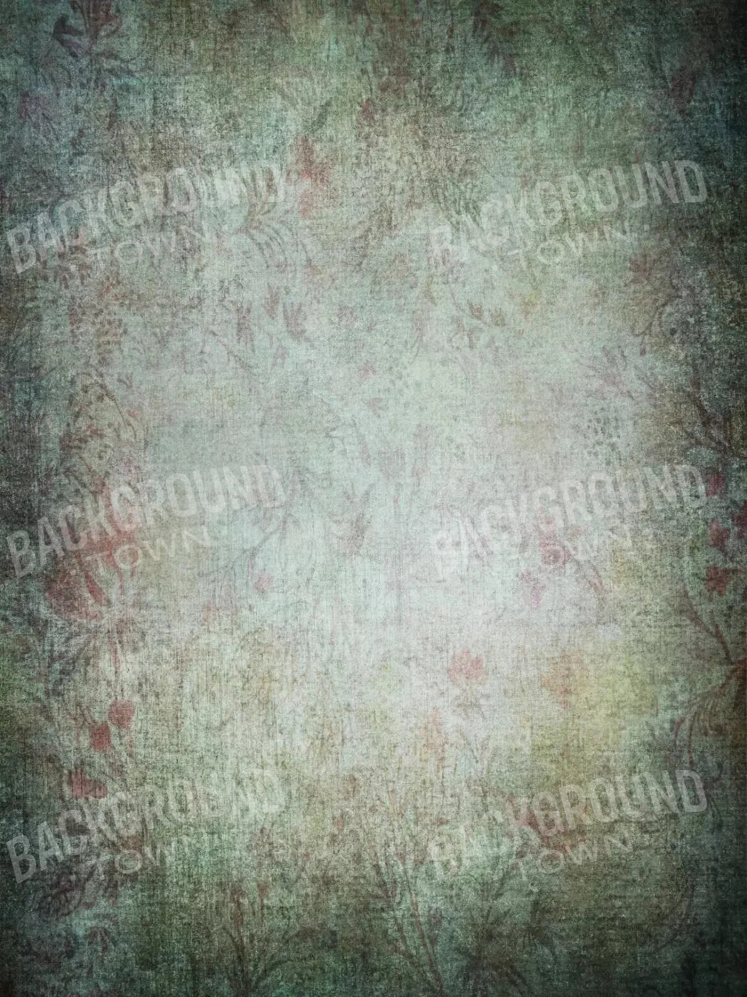 Fairy Garden Green 5X68 Fleece ( 60 X 80 Inch ) Backdrop