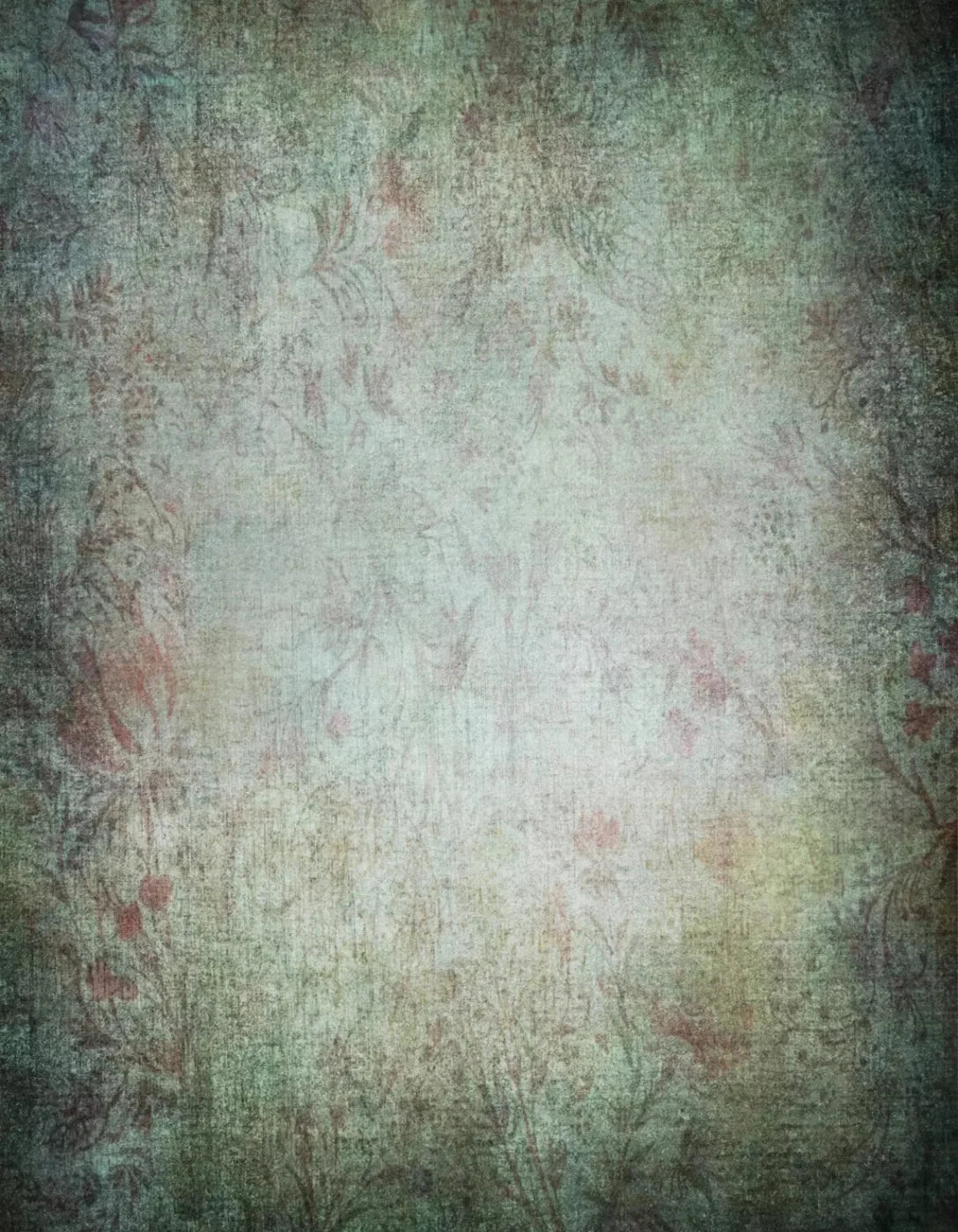 Fairy Garden Green 6X8 Fleece ( 72 X 96 Inch ) Backdrop