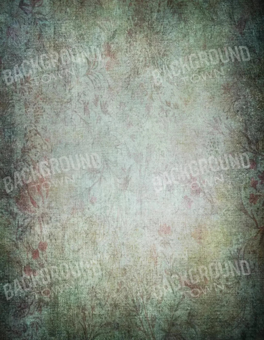 Fairy Garden Green 6X8 Fleece ( 72 X 96 Inch ) Backdrop