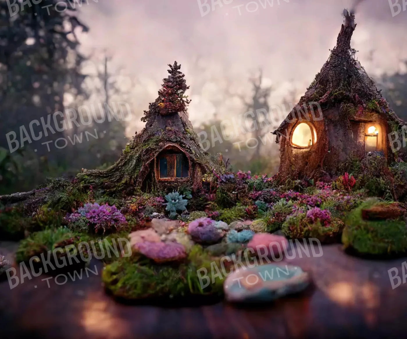 whimsical fairy house Backdrop for Photography