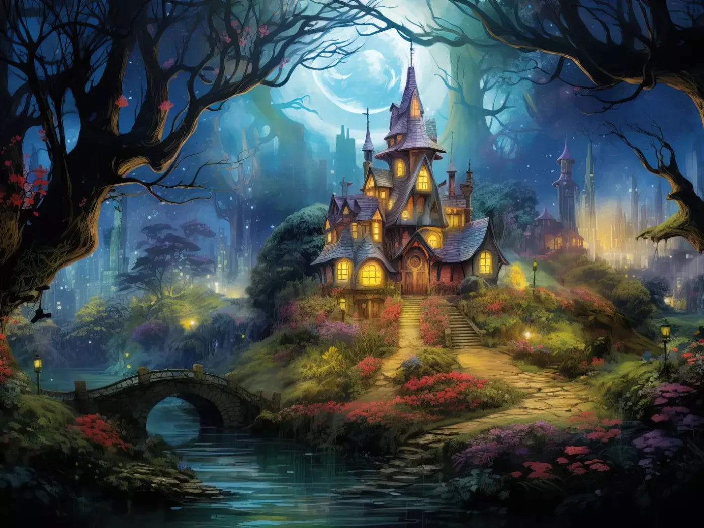 Fairy King 8’X6’ Fleece (96 X 72 Inch) Backdrop