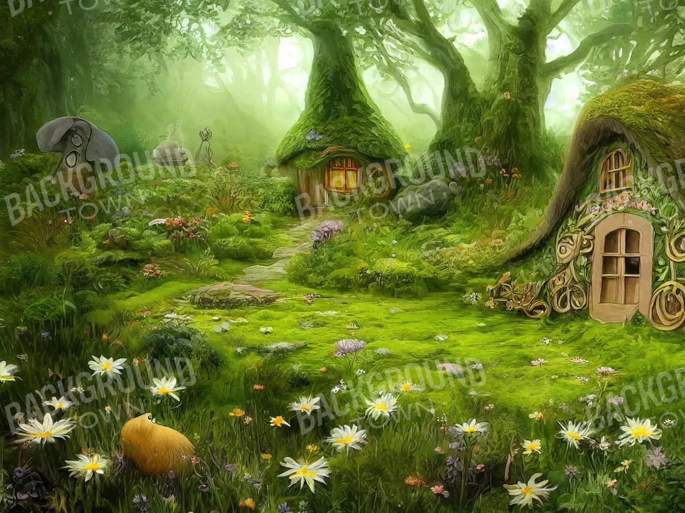Fairy Land 10X8 Fleece ( 120 X 96 Inch ) Backdrop