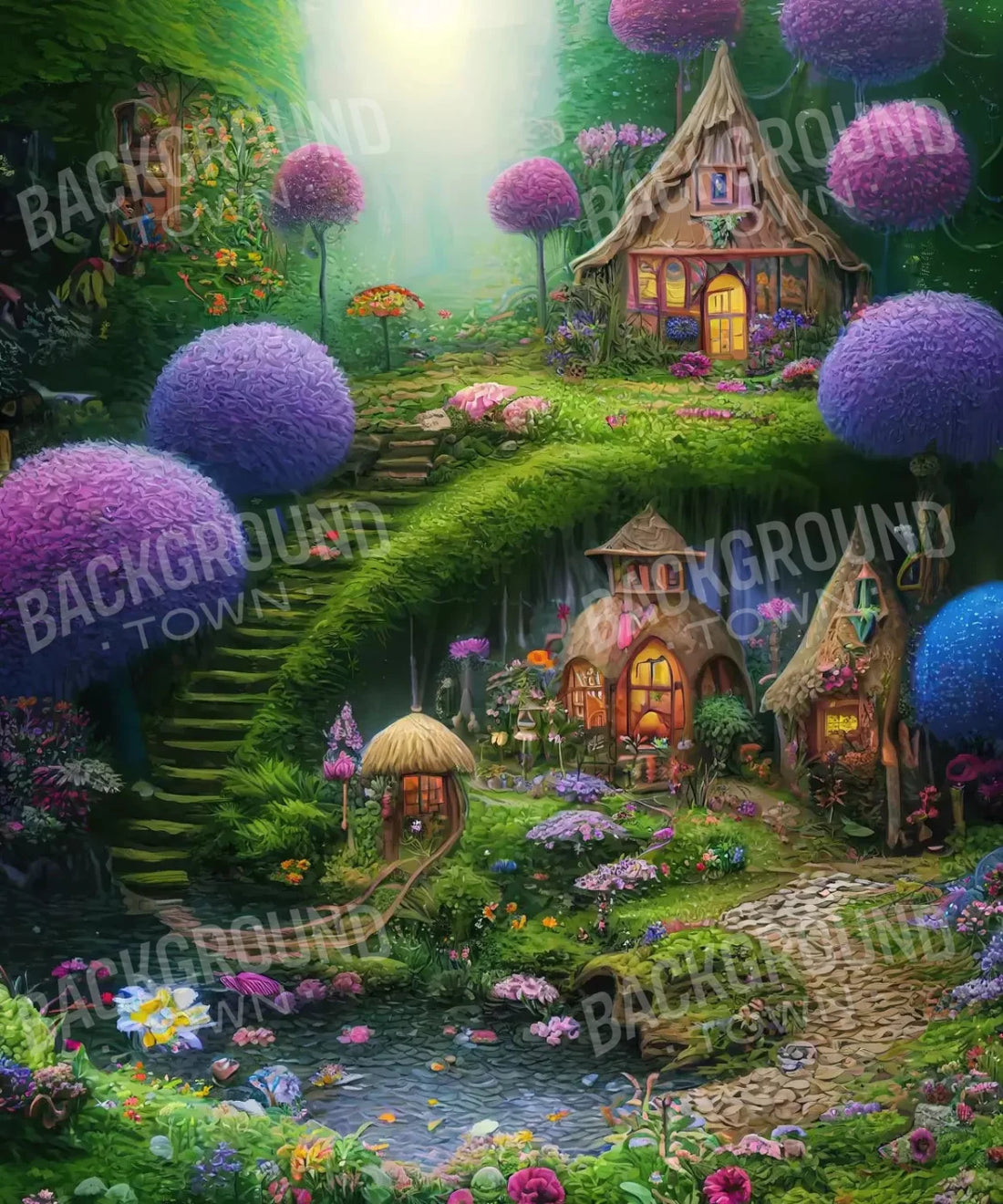 whimsical fairy house Backdrop for Photography