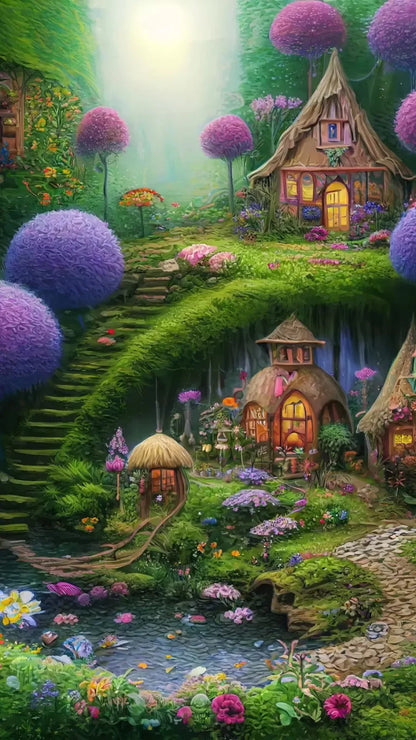 Fairyhouse 8X14 Ultracloth ( 96 X 168 Inch ) Backdrop