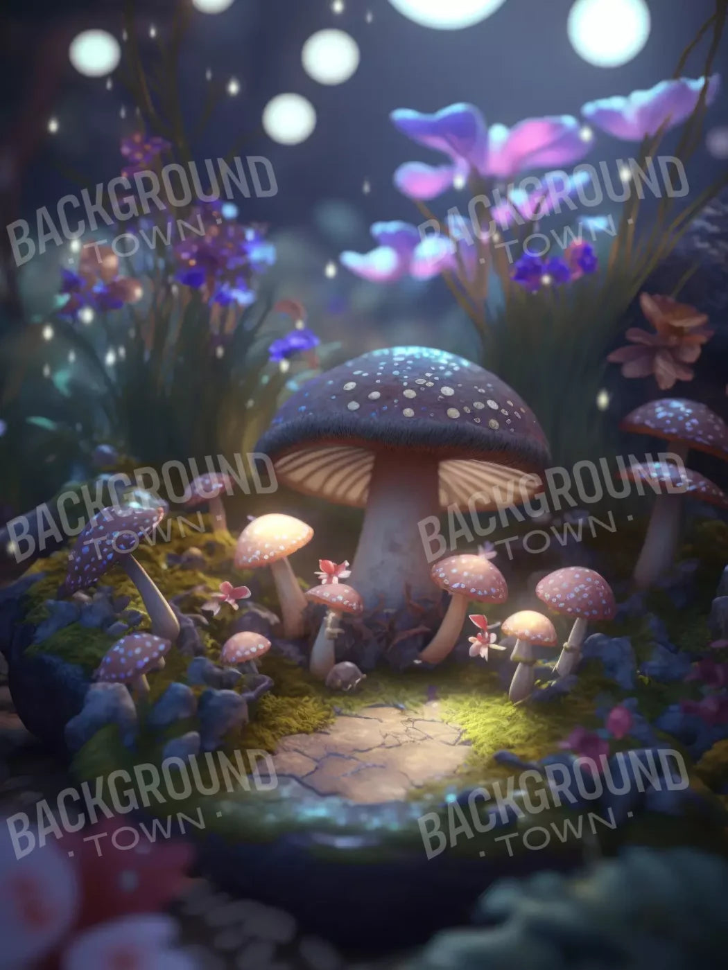 Fairyland Meadow 5X7 Ultracloth ( 60 X 84 Inch ) Backdrop