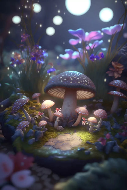Fairyland Meadow 5X8 Ultracloth ( 60 X 96 Inch ) Backdrop