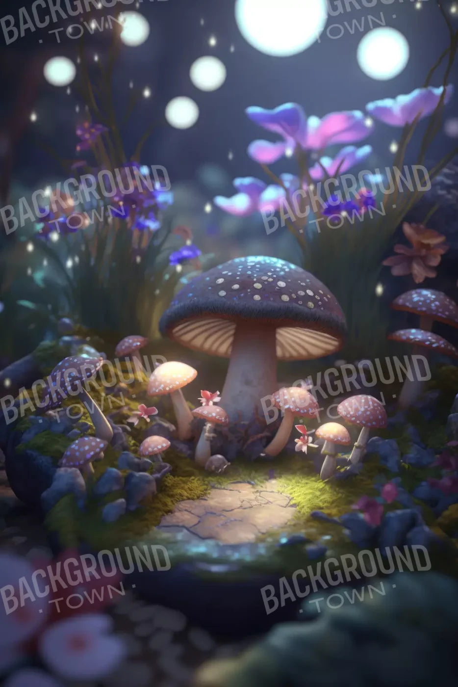 Fairyland Meadow 5X8 Ultracloth ( 60 X 96 Inch ) Backdrop