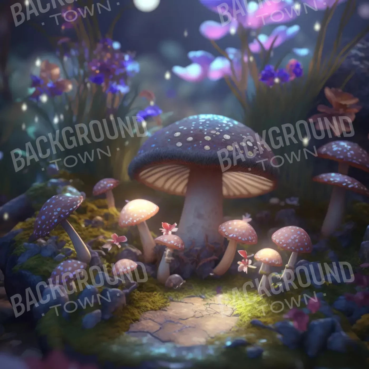 Fairyland Meadow 8X8 Fleece ( 96 X Inch ) Backdrop