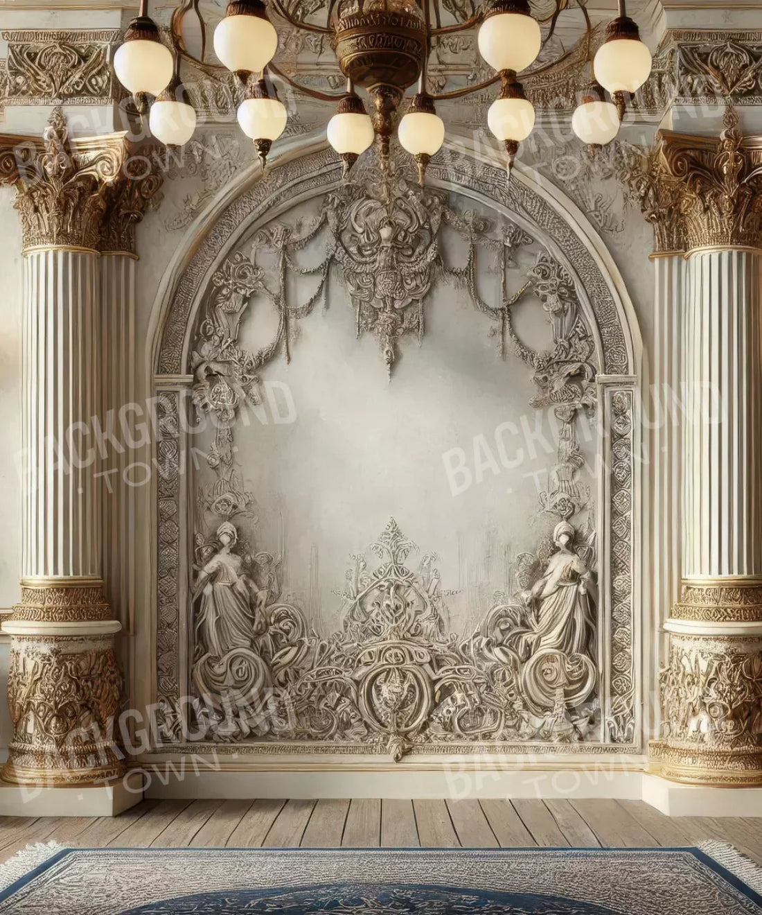 Beige Gold  Backdrop for Photography