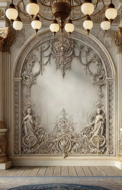 Fairytale Ballroom Arch 9’X14’ Ultracloth (108 X 168 Inch) Backdrop