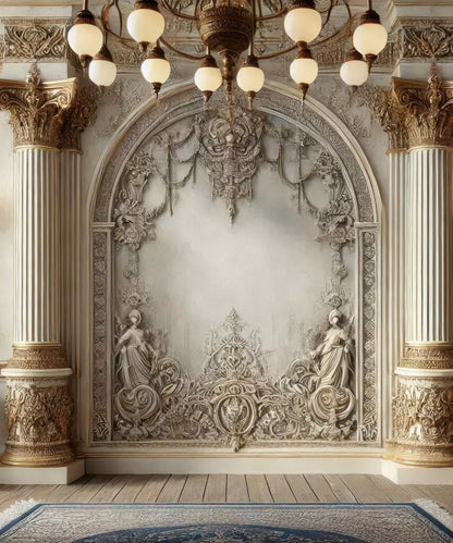 Fairytale Ballroom Arch 10’X12’ Ultracloth (120 X 144 Inch) Backdrop