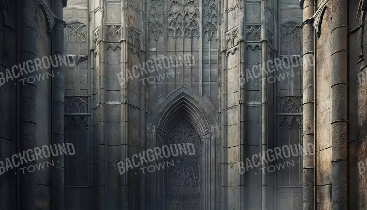Fairytale Castle Courtyard 14’X8’ Ultracloth (168 X 96 Inch) Backdrop