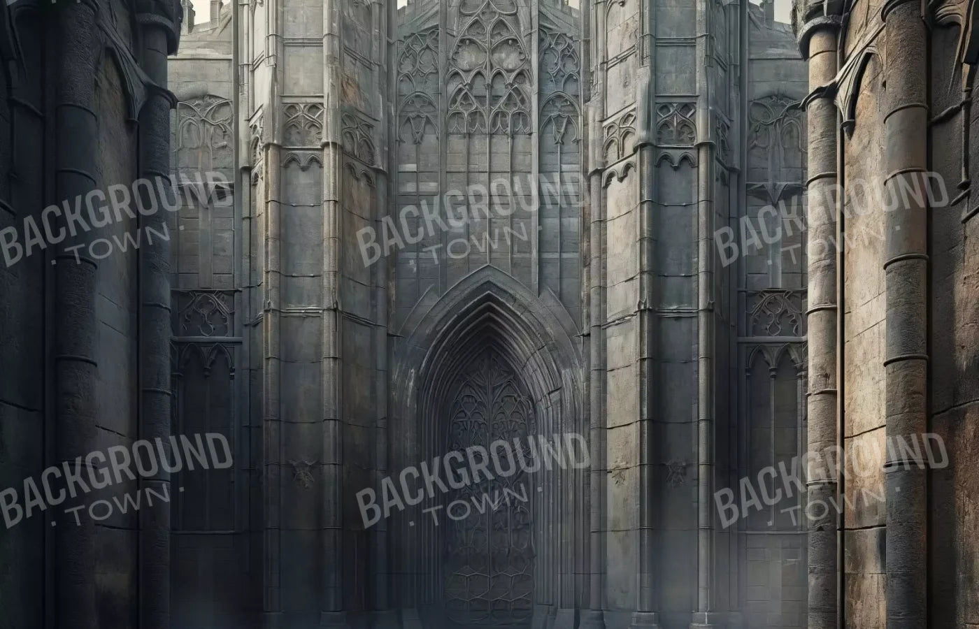 Fairytale Castle Courtyard 14’X9’ Ultracloth (168 X 108 Inch) Backdrop