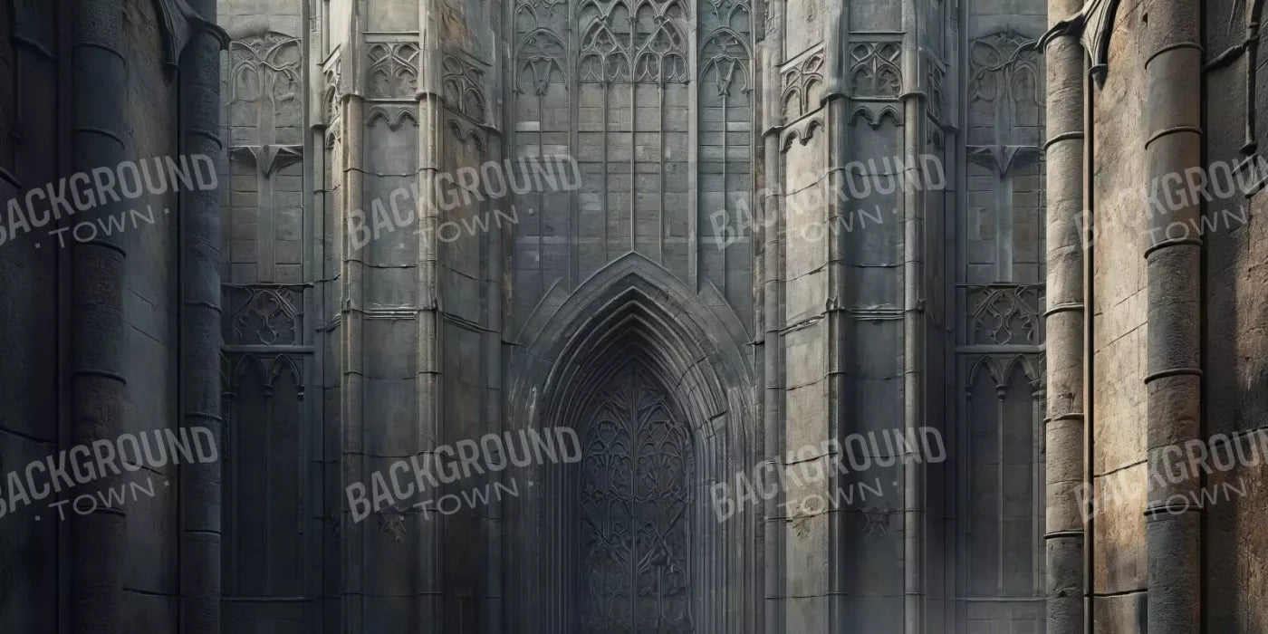 Fairytale Castle Courtyard 16’X8’ Ultracloth (192 X 96 Inch) Backdrop