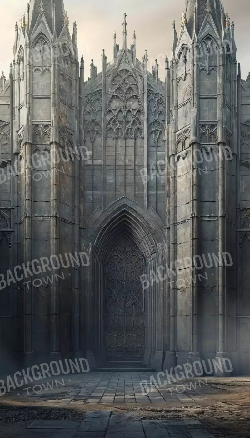 Fairytale Castle Courtyard 8’X14’ Ultracloth (96 X 168 Inch) Backdrop