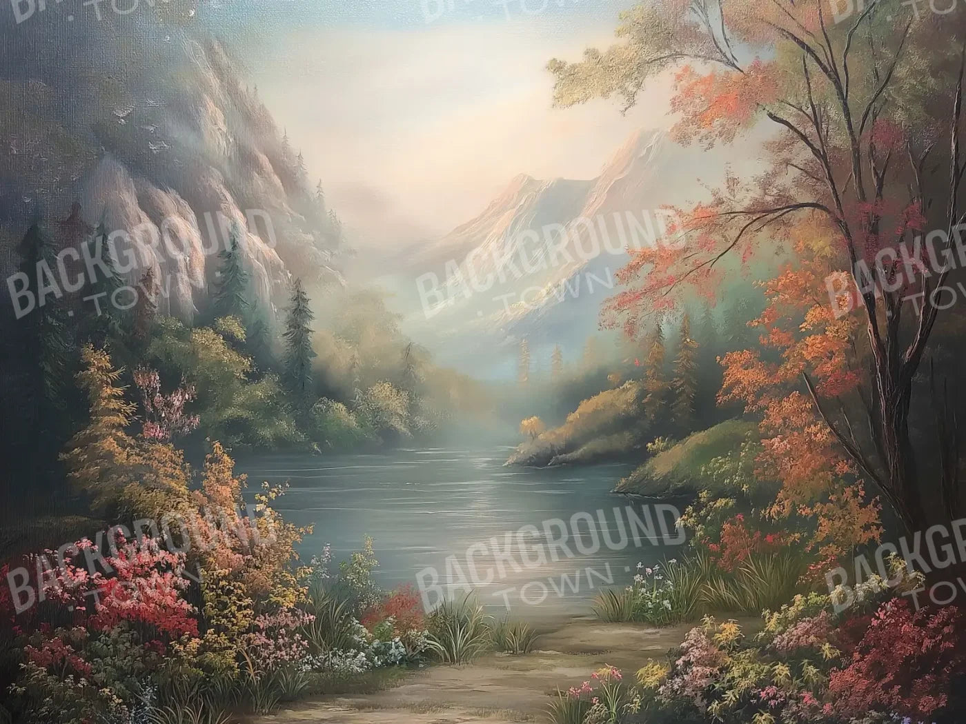 Fairytale Pond 6’8x5’ Fleece (80 x 60 inch) Backdrop