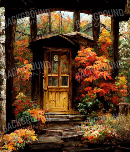 Fall Cabin 10X12 Ultracloth ( 120 X 144 Inch ) Backdrop