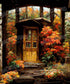 Orange Autumn Backdrop for Photography