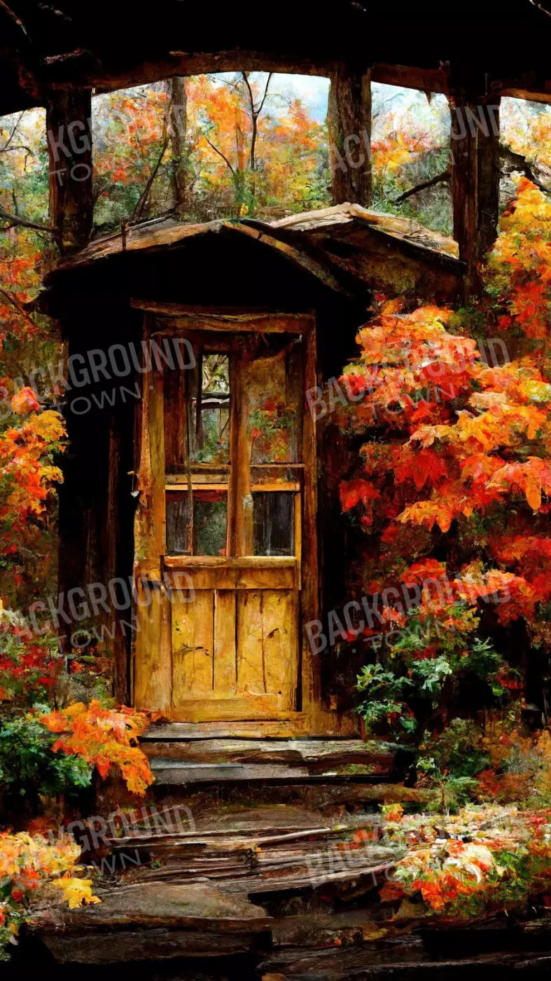 Fall Cabin 8X14 Ultracloth ( 96 X 168 Inch ) Backdrop