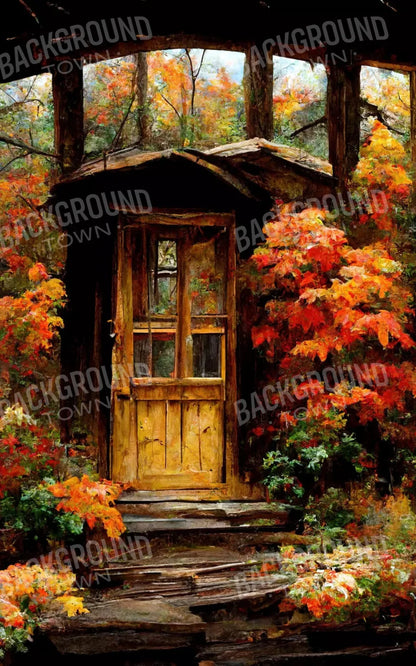 Fall Cabin 9X14 Ultracloth ( 108 X 168 Inch ) Backdrop