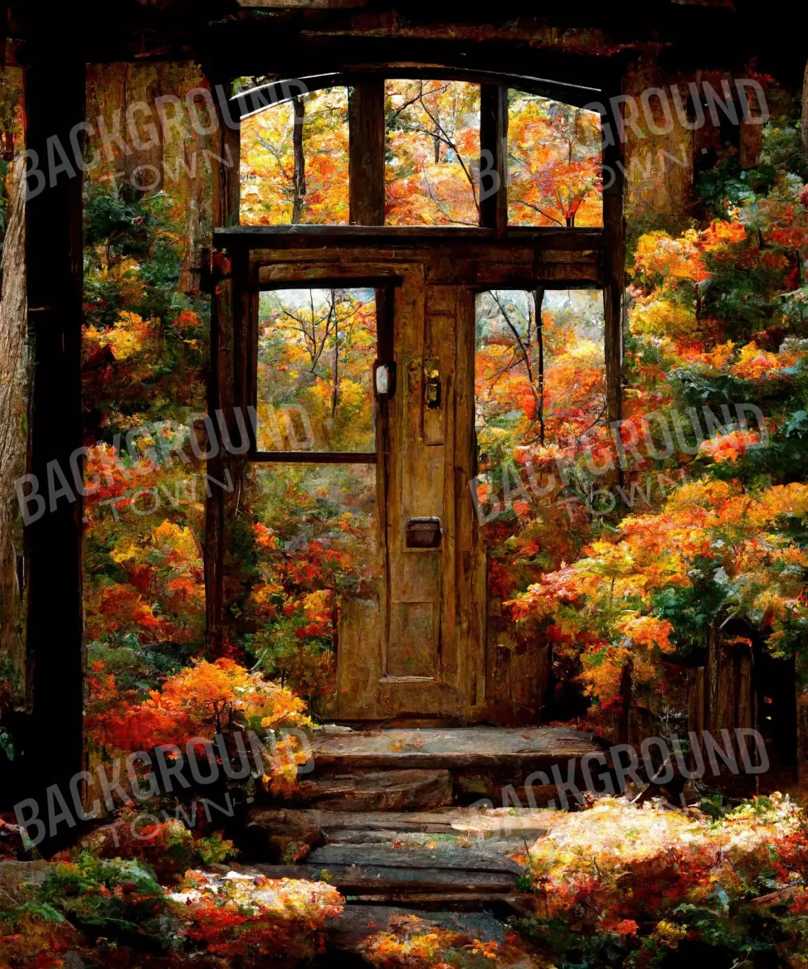 Fall Entrance 10’X12’ Ultracloth (120 X 144 Inch) Backdrop
