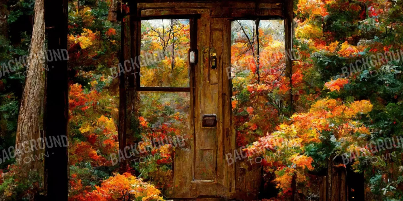 Fall Entrance 20’X10’ Ultracloth (240 X 120 Inch) Backdrop