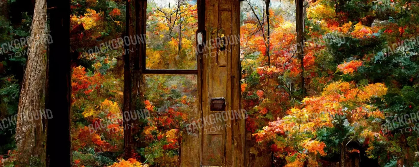 Fall Entrance 20’X8’ Ultracloth (240 X 96 Inch) Backdrop