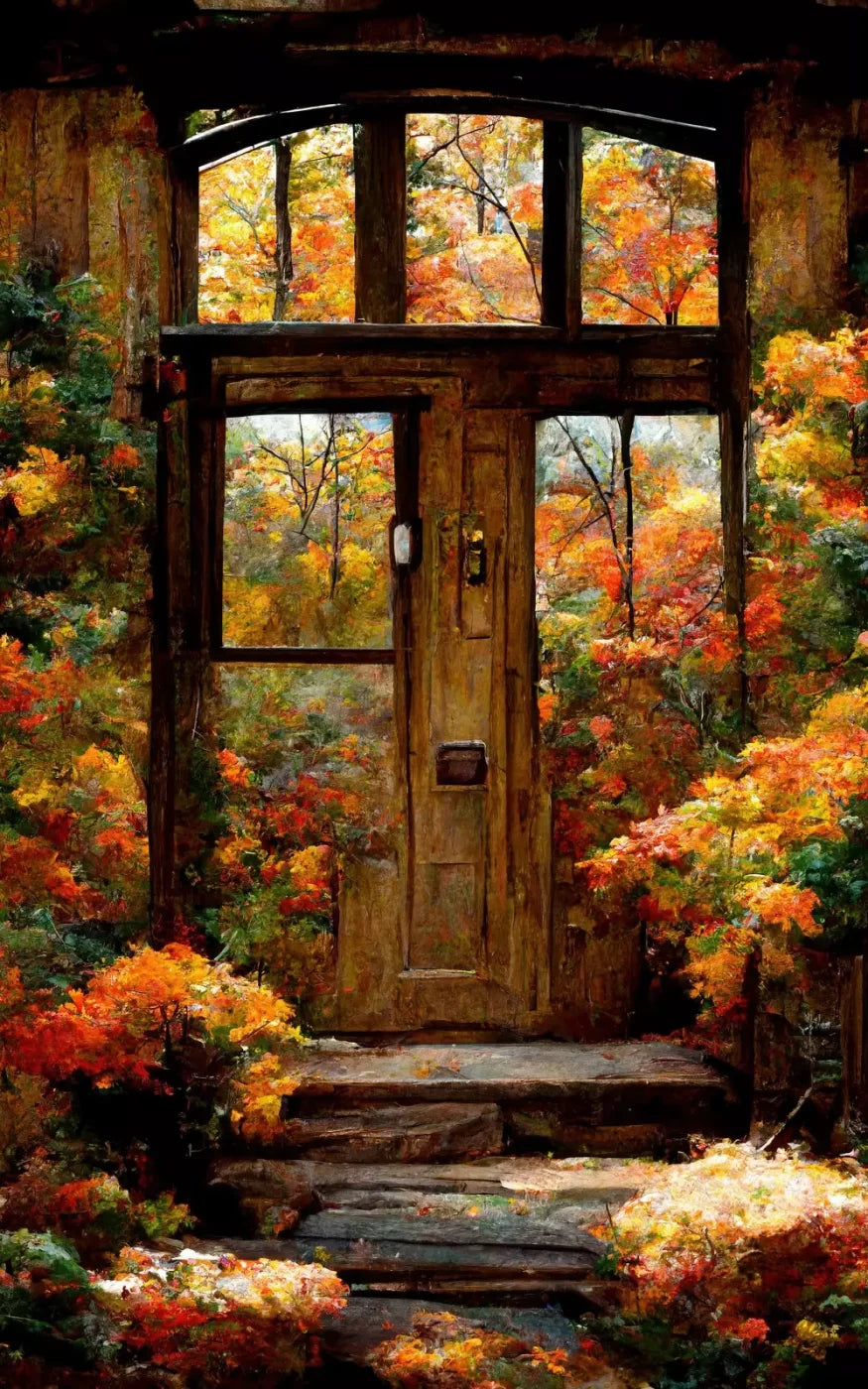 Fall Entrance 5’X8’ Ultracloth (60 X 96 Inch) Backdrop