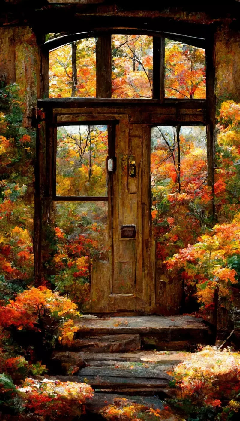 Fall Entrance 8’X14’ Ultracloth (96 X 168 Inch) Backdrop