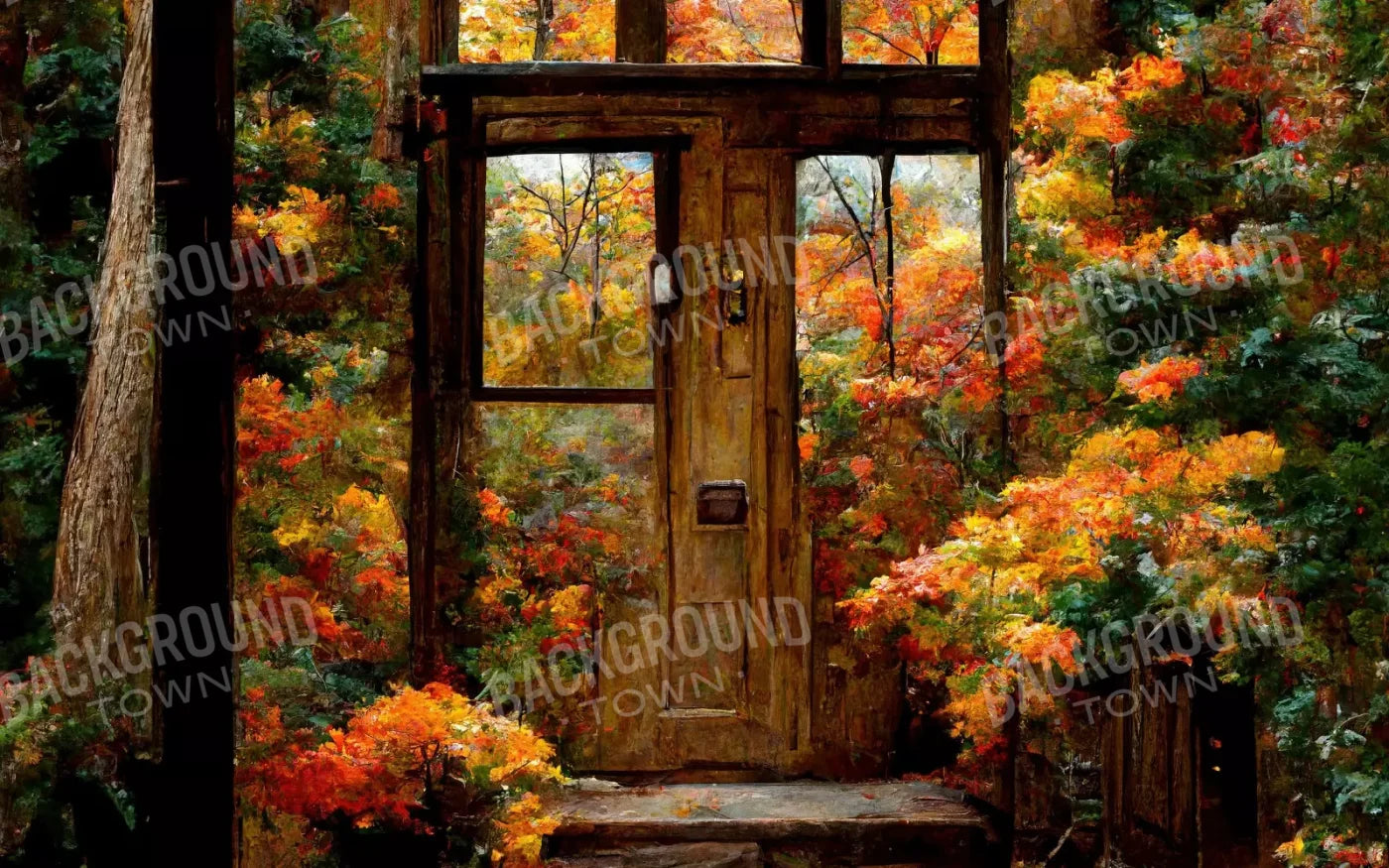 Fall Entrance 8’X5’ Ultracloth (96 X 60 Inch) Backdrop