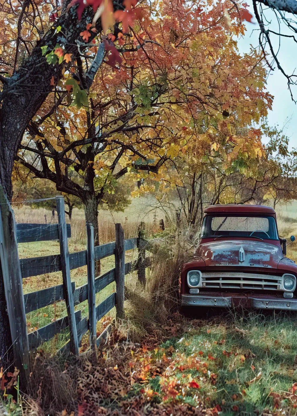 Fall Foilage 003 8X10 Web 5’X7’ Ultracloth (60 X 84 Inch) Backdrop