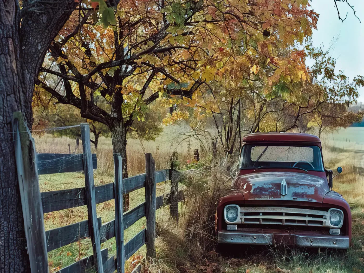 Fall Foilage 003 8X10 Web 6’8X5’ Fleece (80 X 60 Inch) Backdrop