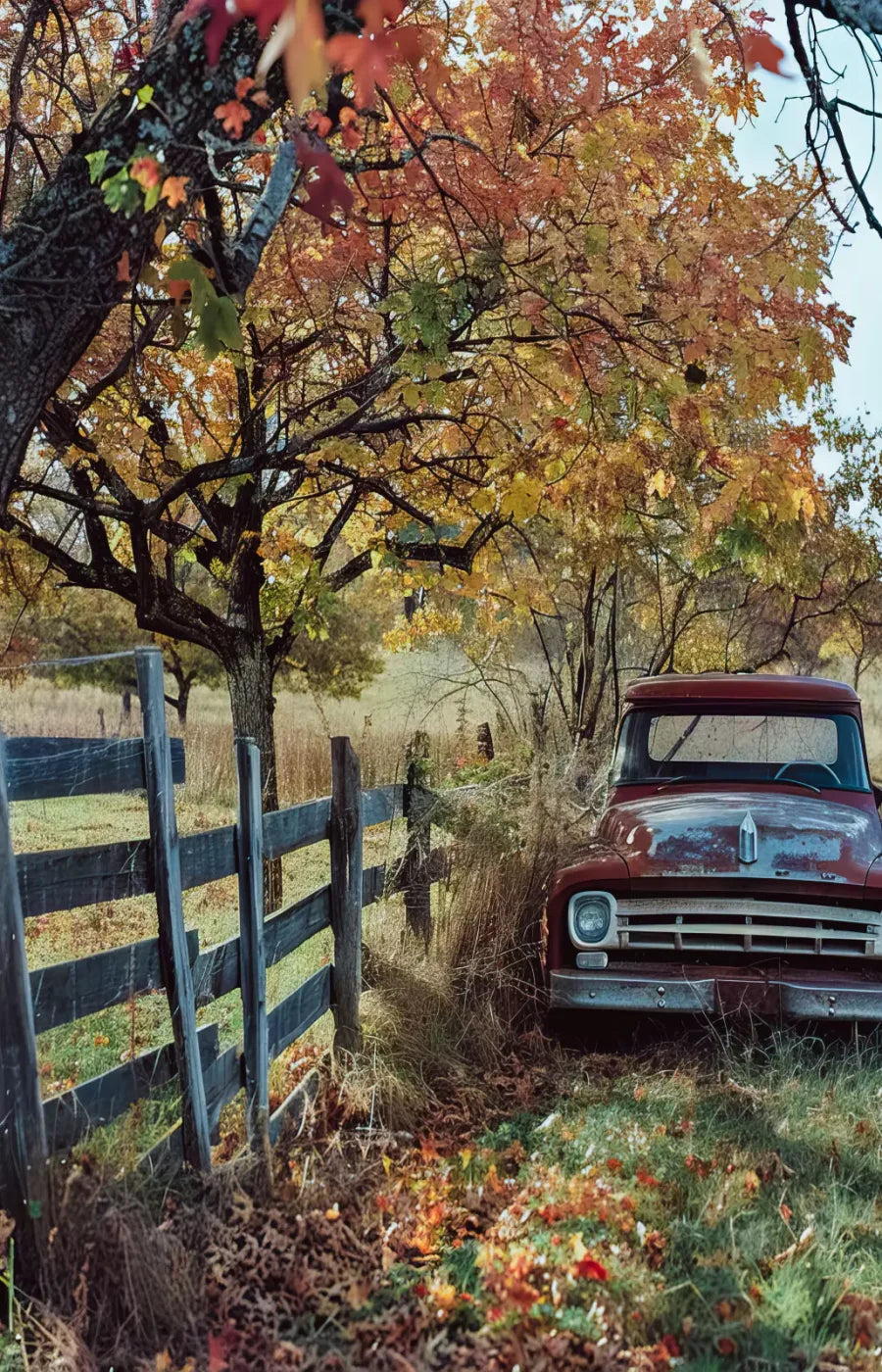 Fall Foilage 003 8X10 Web 9’X14’ Ultracloth (108 X 168 Inch) Backdrop