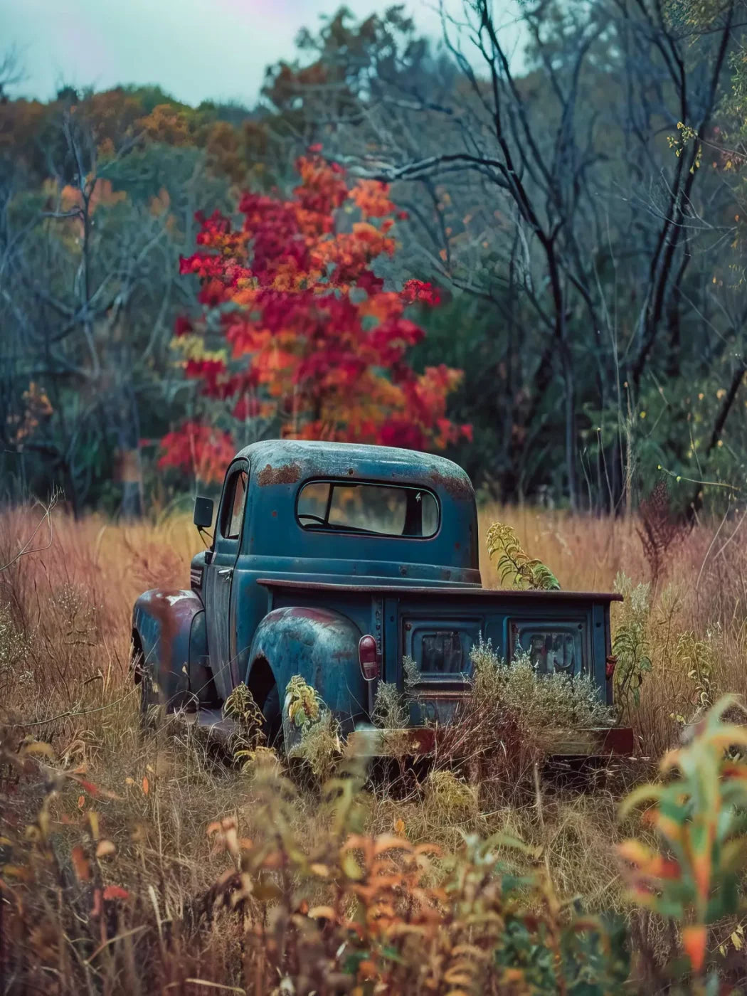 Fall Foilage 002 8X10 6’X8’ Fleece (72 X 96 Inch) Backdrop