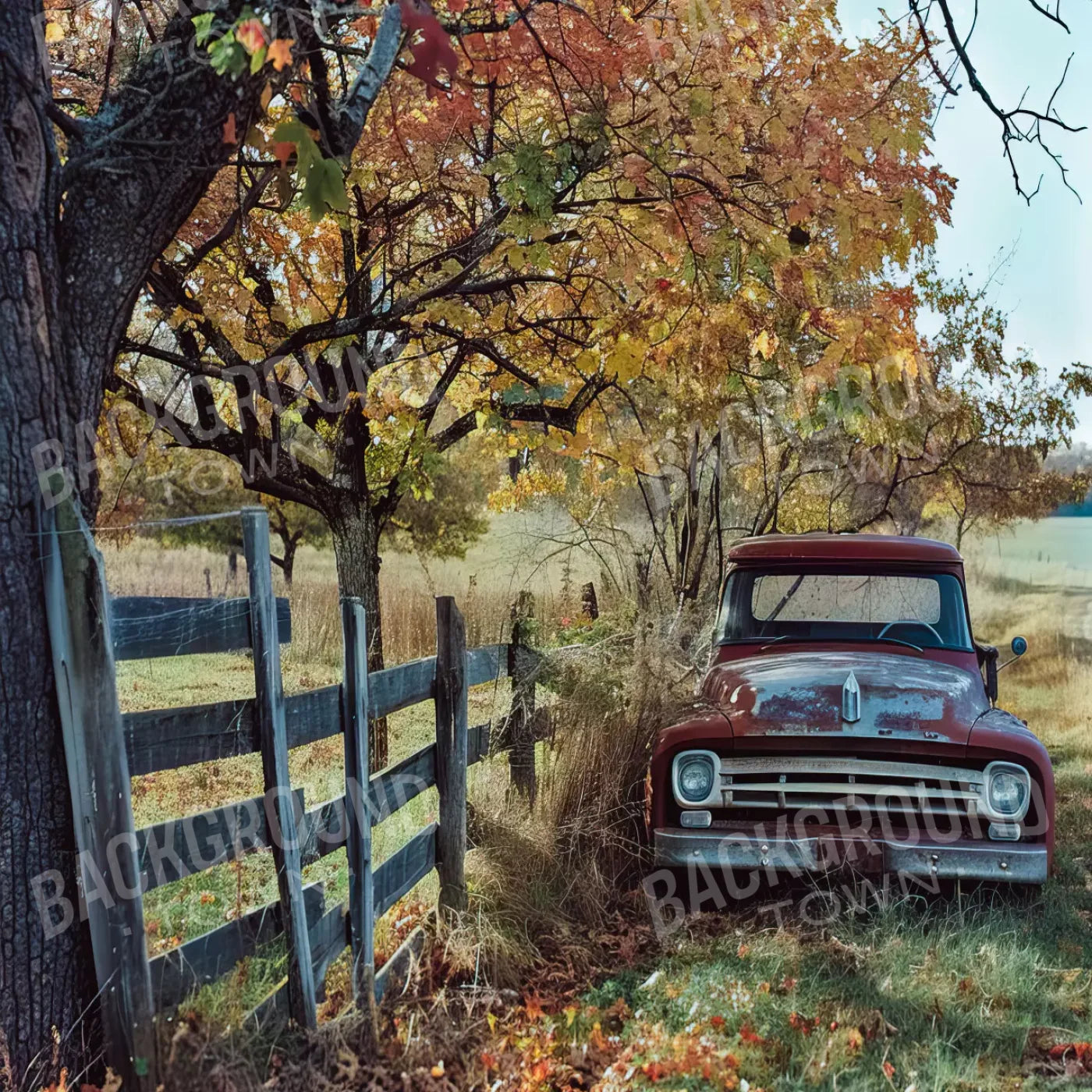 Fall Foilage 003 8X10 Web 10’X10’ Ultracloth (120 X Inch) Backdrop