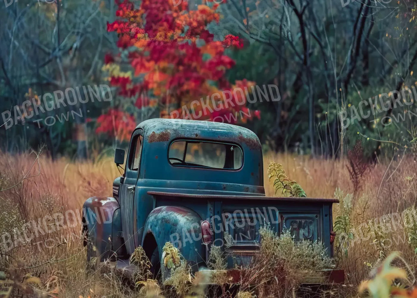 Fall Foilage 002 8X10 7’X5’ Ultracloth (84 X 60 Inch) Backdrop