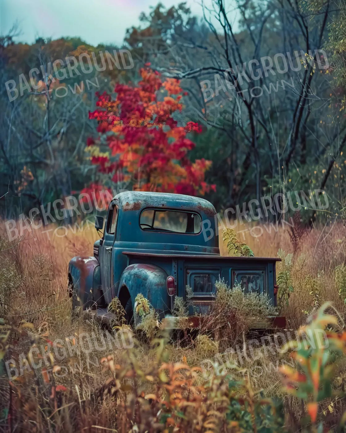 Fall Foilage 002 8X10 8’X10’ Fleece (96 X 120 Inch) Backdrop