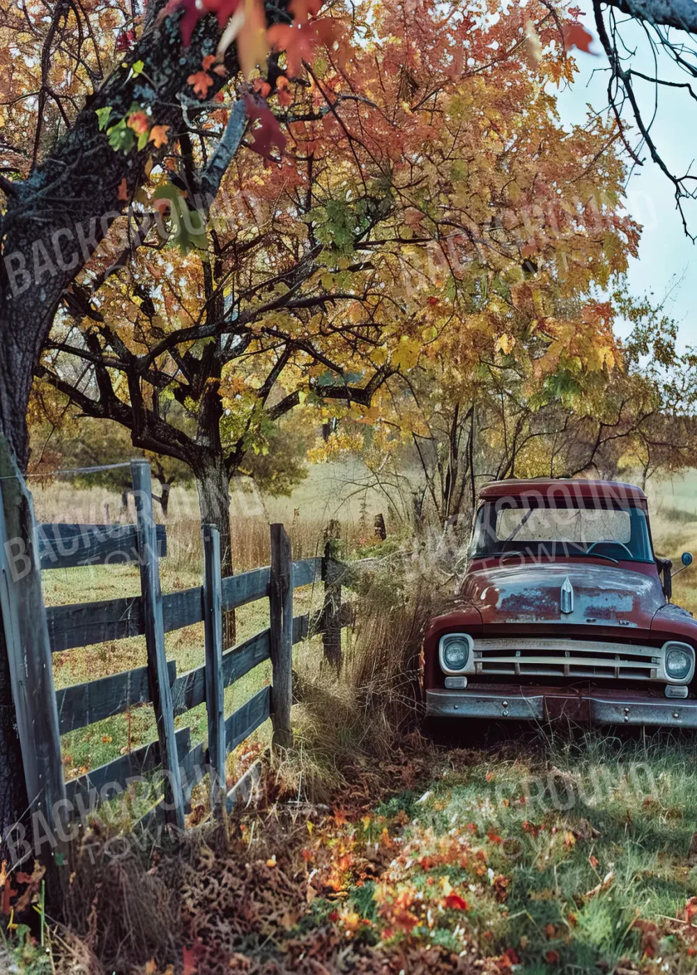 Fall Foilage 003 8X10 Web 5’X7’ Ultracloth (60 X 84 Inch) Backdrop