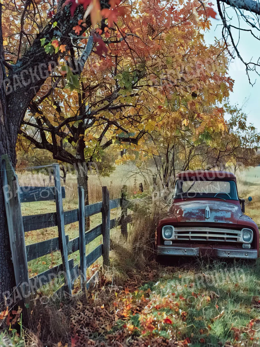 Fall Foilage 003 8X10 Web 6’X8’ Fleece (72 X 96 Inch) Backdrop