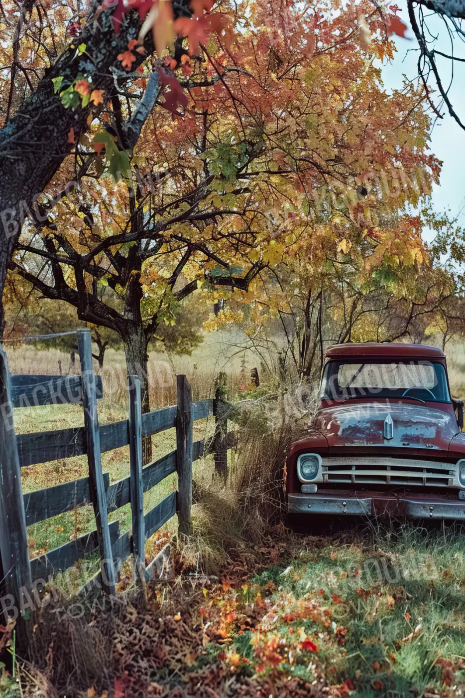 Fall Foilage 003 8X10 Web 8’X12’ Ultracloth (96 X 144 Inch) Backdrop