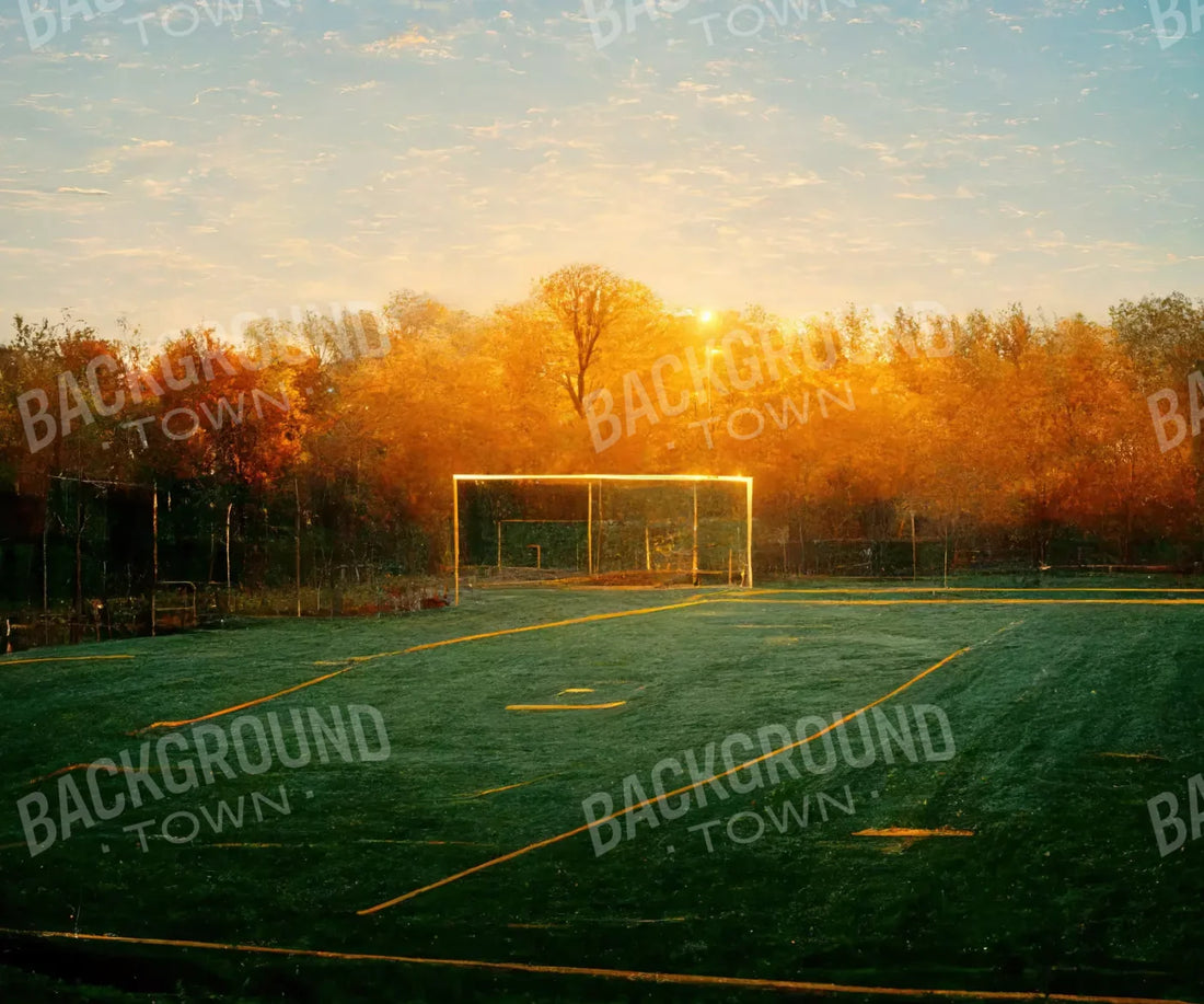 Fall Soccer 5X42 Fleece ( 60 X 50 Inch ) Backdrop