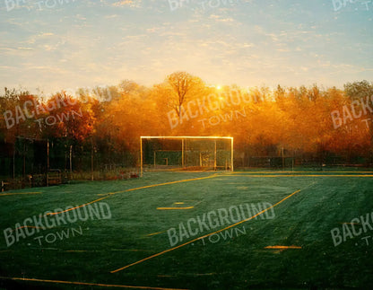 Fall Soccer 8X6 Fleece ( 96 X 72 Inch ) Backdrop
