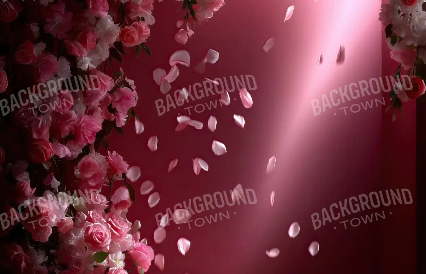 Falling Flower Petals 14’x9’ UltraCloth (168 x 108 inch) Backdrop