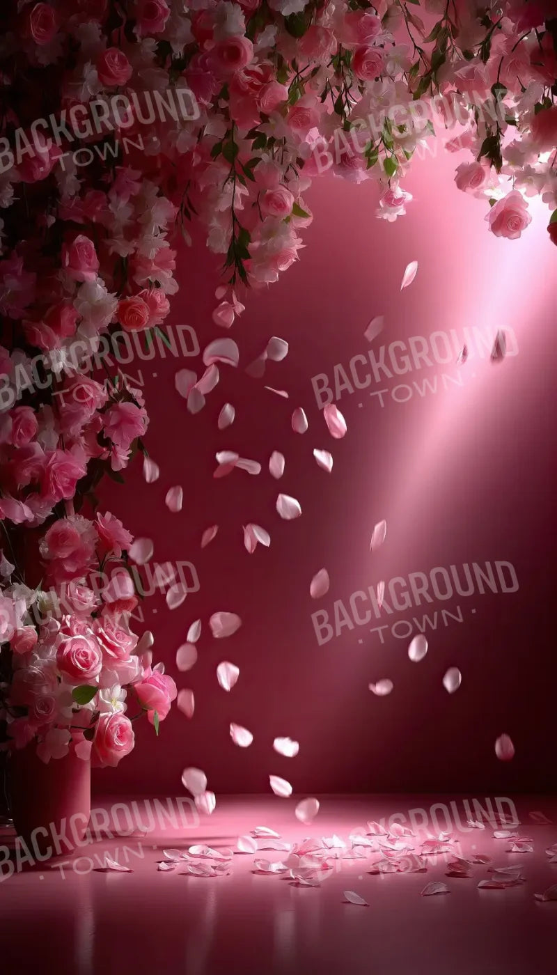 Falling Flower Petals 8’x14’ UltraCloth (96 x 168 inch) Backdrop
