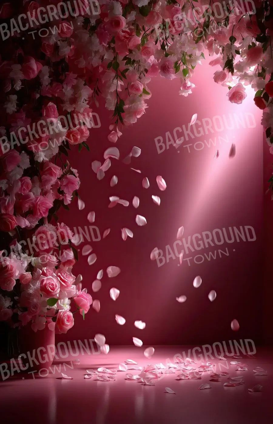 Falling Flower Petals 9’x14’ UltraCloth (108 x 168 inch) Backdrop