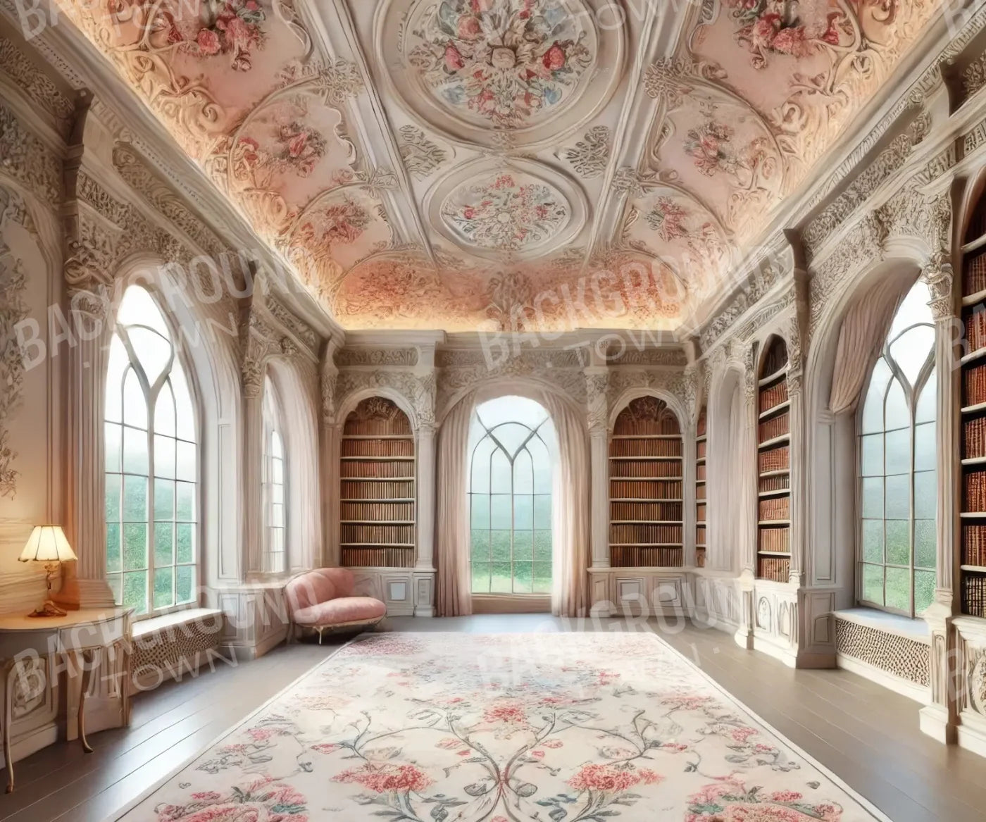 Fancy Library 12’x10’ UltraCloth (144 x 120 inch) Backdrop